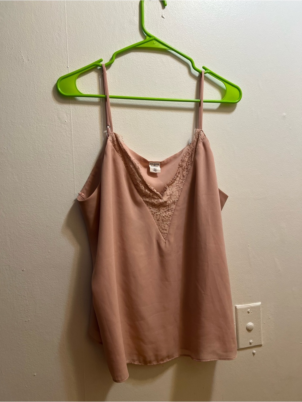 Melrose and Market Blush Pink Lace-Trim Camisole